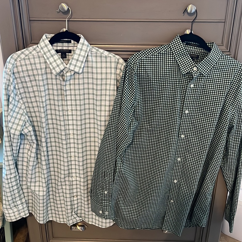 *BUNDLE* mens button down greens